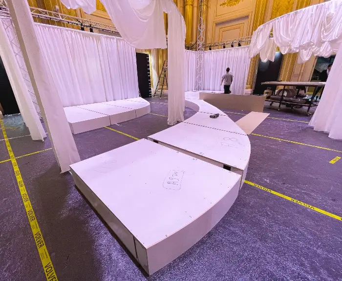 Stand fitting-out at an event